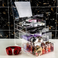 Vente en gros Custom Black Acrylic Makeup Organizer with Logo